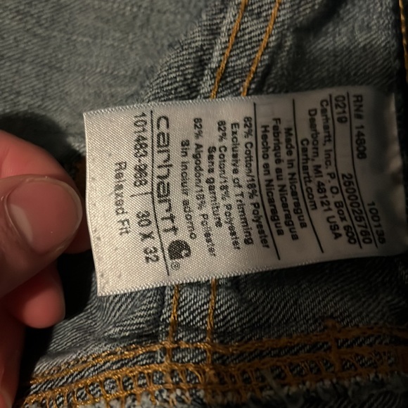 Really nice carhartt blue jeans - Picture 5 of 5